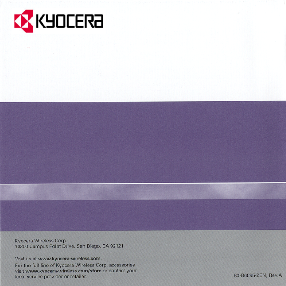 Kyocera QCP 6035 User Manual | Page 68 / 68
