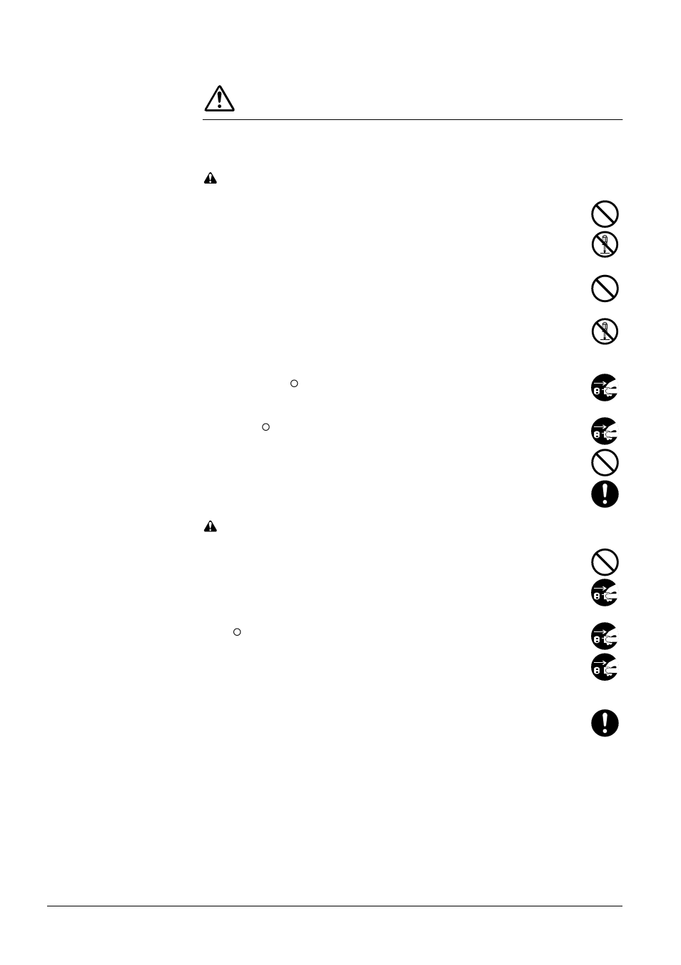 Precautions for use, Cautions when using the printer | Kyocera WP31C User Manual | Page 15 / 214