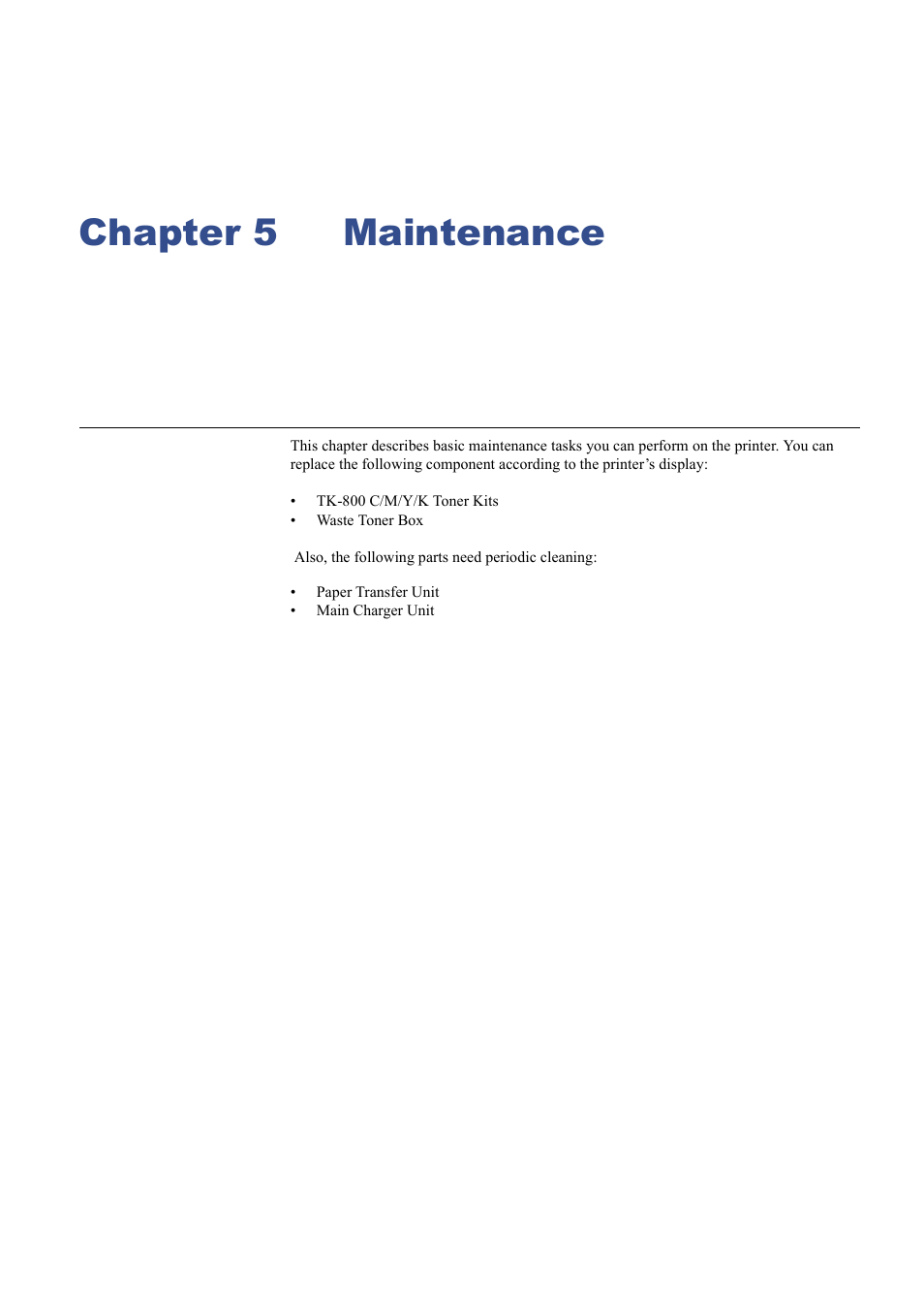 Chapter 5 maintenance, Chapter 5, Maintenance | Kyocera WP31C User Manual | Page 169 / 214