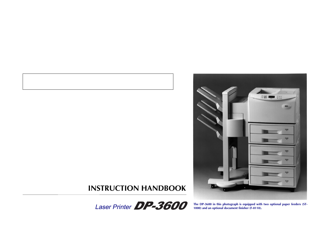 Kyocera DP-3600 User Manual | 250 pages