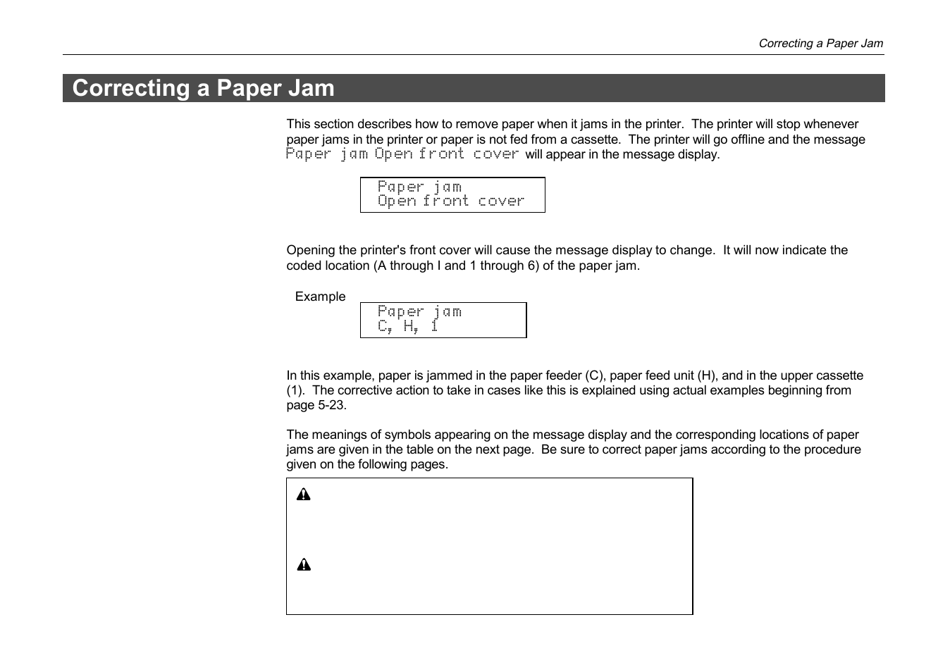 Correcting a paper jam | Kyocera DP-3600 User Manual | Page 183 / 250