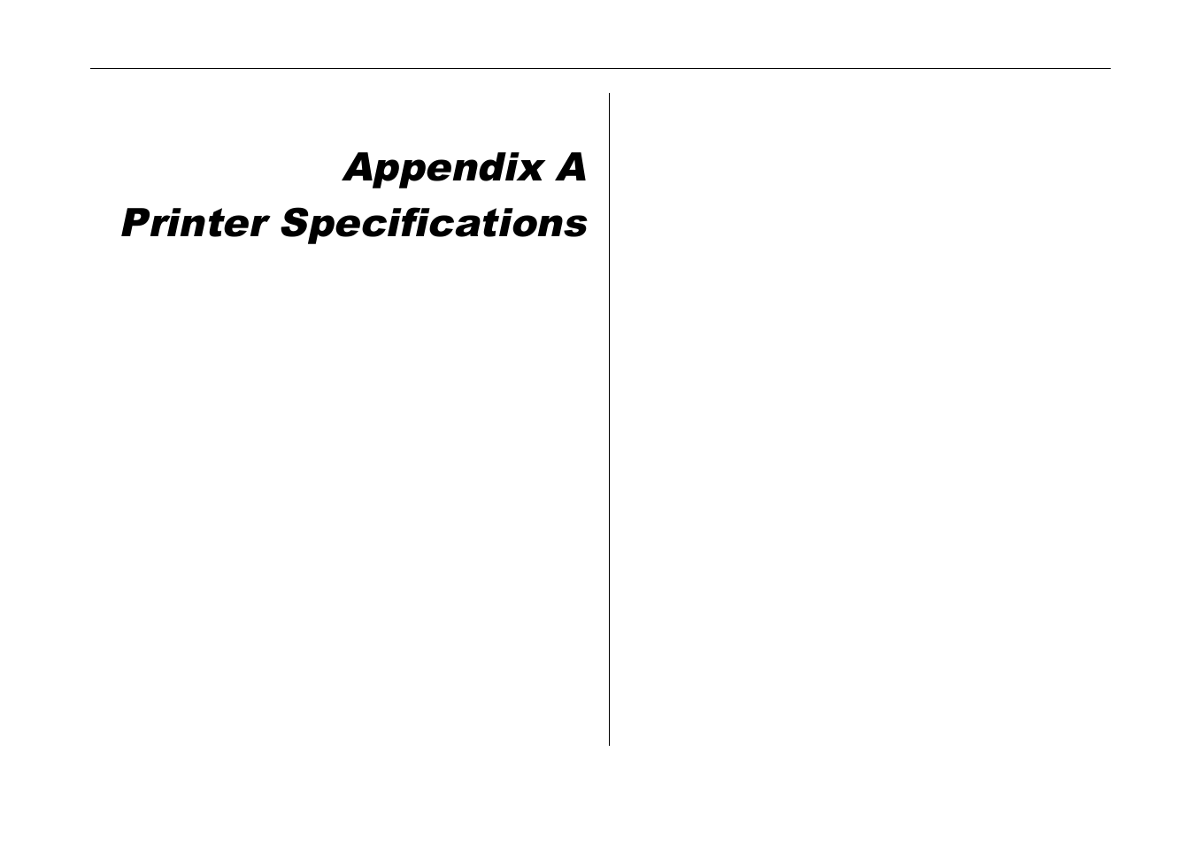 Appendix a printer specifications | Kyocera DP-3600 User Manual | Page 206 / 250