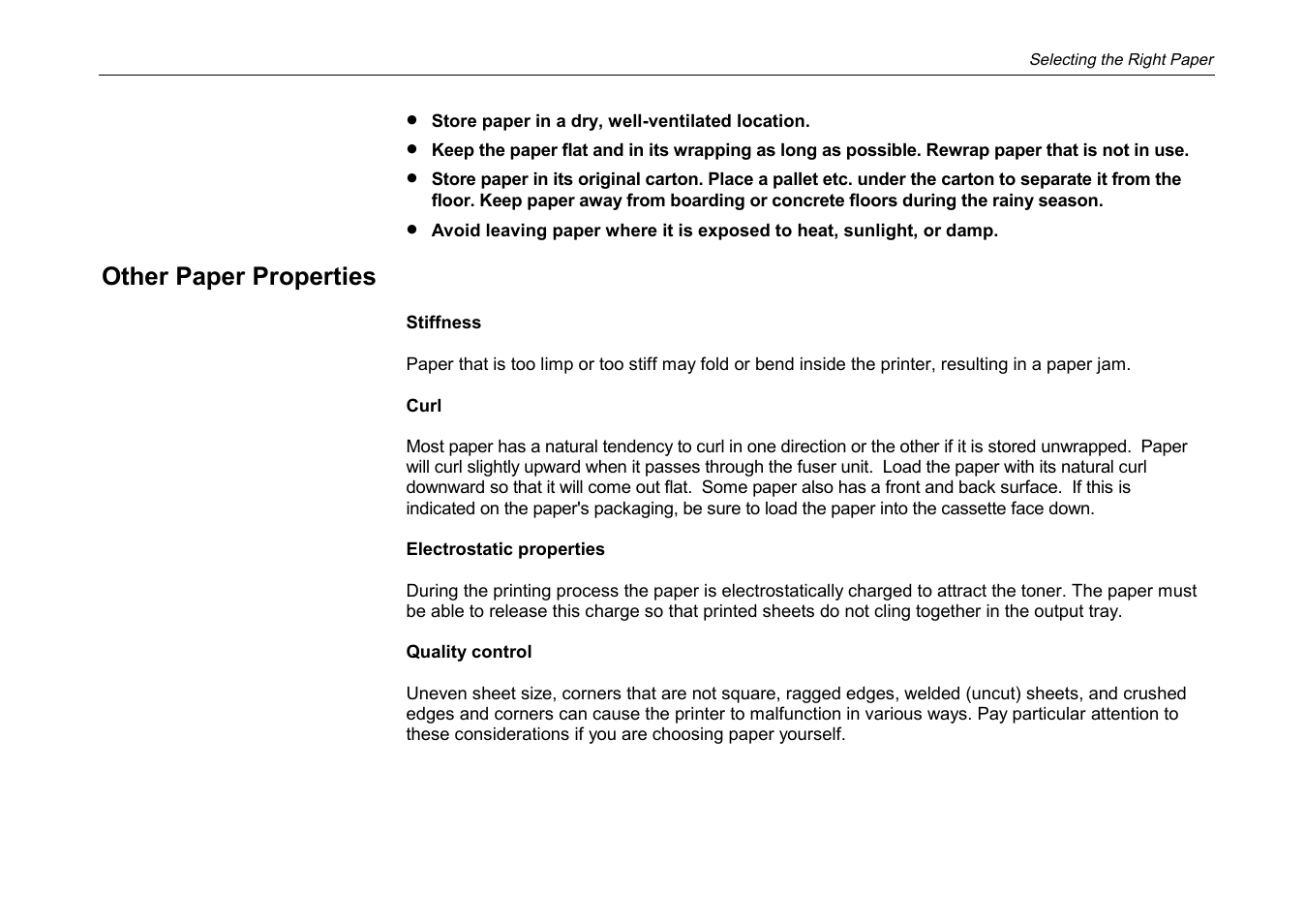 Other paper properties | Kyocera DP-3600 User Manual | Page 215 / 250