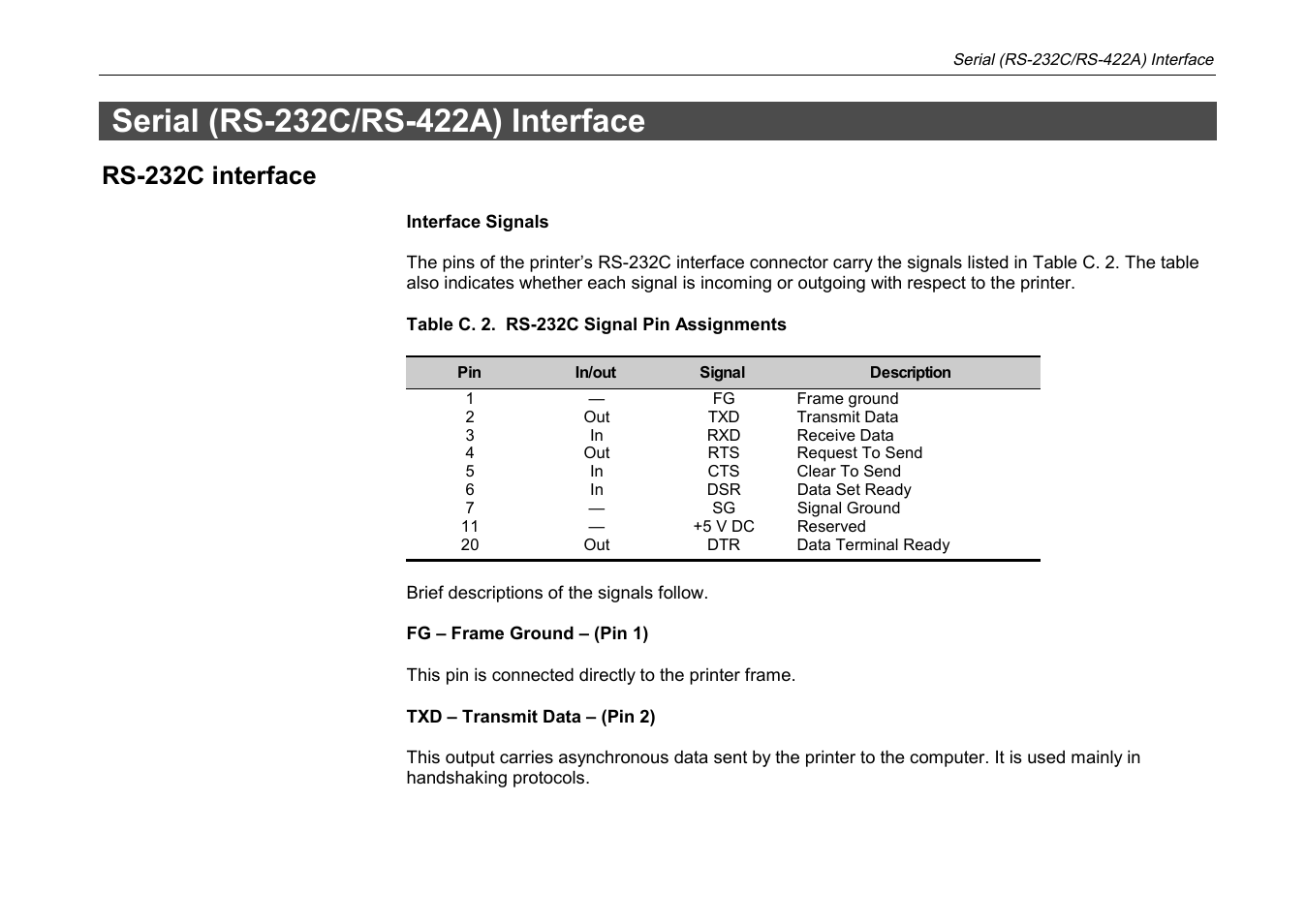 Rs-232c interface | Kyocera DP-3600 User Manual | Page 228 / 250
