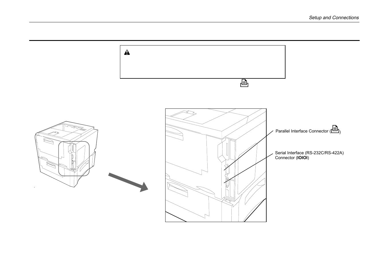 Connect the printer to the computer | Kyocera DP-3600 User Manual | Page 46 / 250