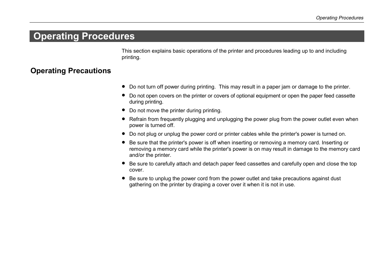 Operating procedures | Kyocera DP-3600 User Manual | Page 79 / 250