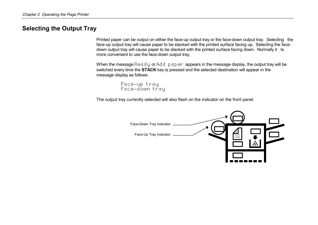 Selecting the output tray | Kyocera DP-3600 User Manual | Page 82 / 250