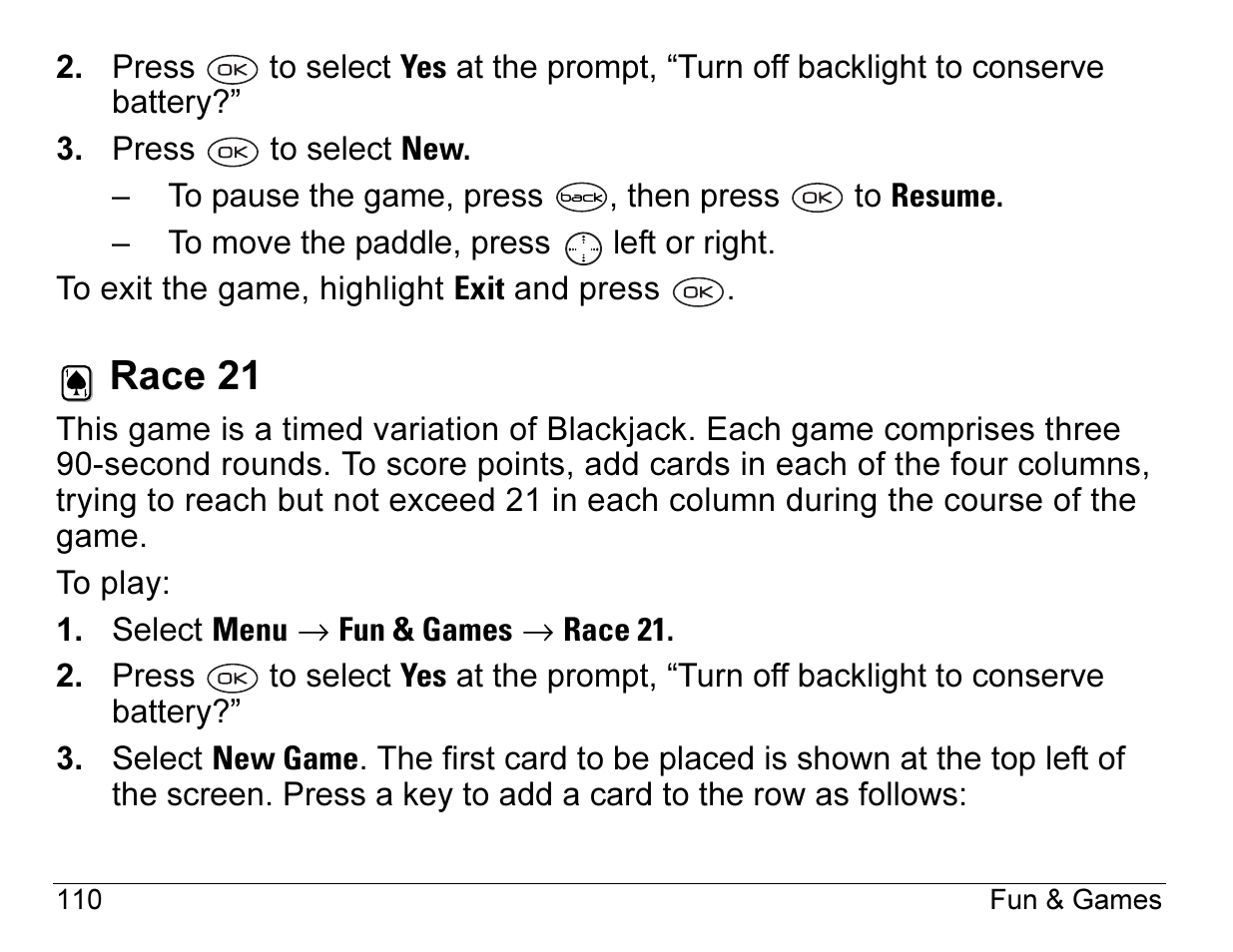 Race 21 | Kyocera 3245 User Manual | Page 130 / 146