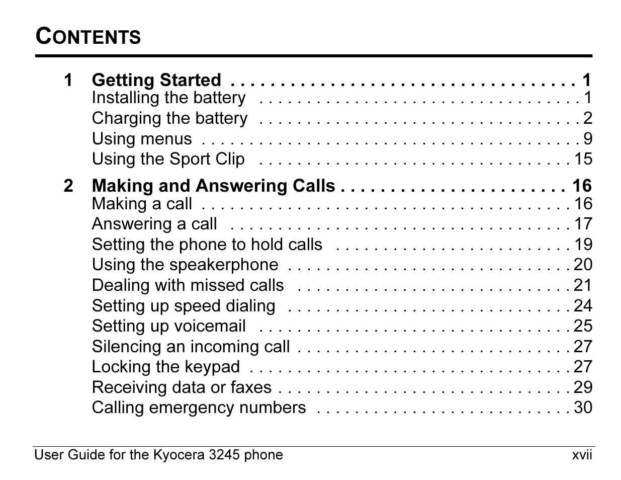 Kyocera 3245 User Manual | Page 17 / 146
