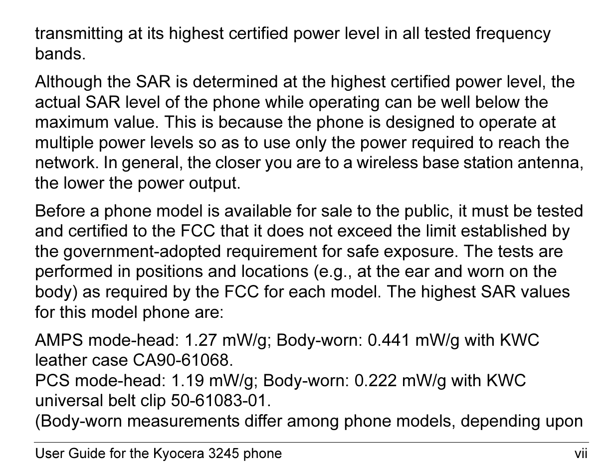 Kyocera 3245 User Manual | Page 7 / 146