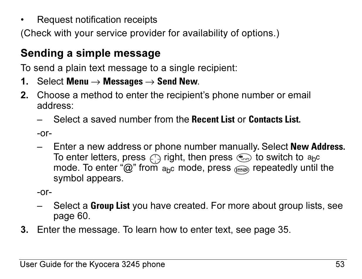 Kyocera 3245 User Manual | Page 73 / 146