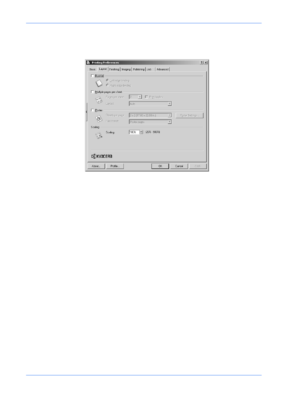Scaling | Kyocera FS-820 User Manual | Page 41 / 105