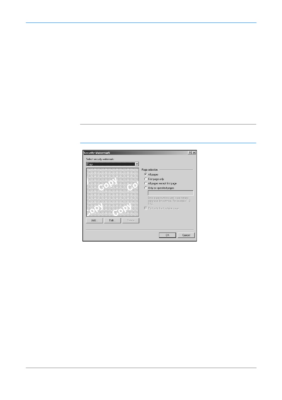 Add security watermark | Kyocera FS-820 User Manual | Page 84 / 105