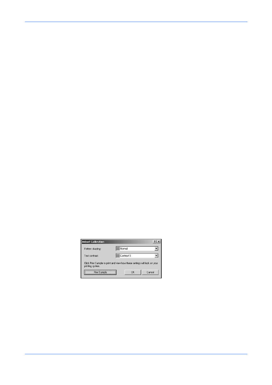 Overprint, Adjust calibration | Kyocera FS-820 User Manual | Page 86 / 105