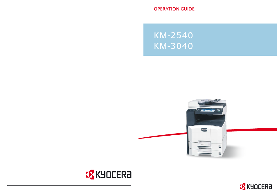 Kyocera KM-2540 User Manual | 119 pages