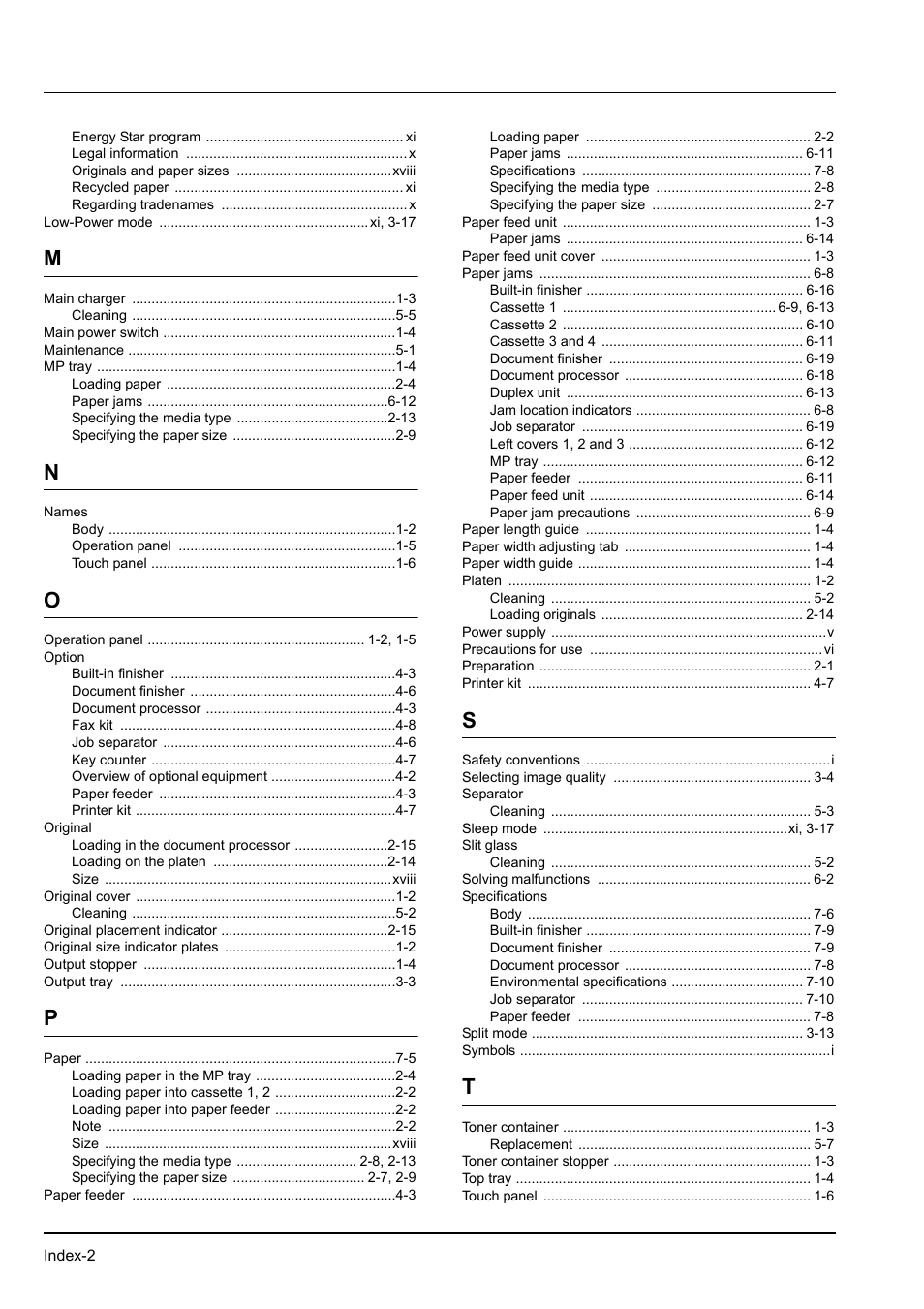 Kyocera KM-2540 User Manual | Page 114 / 119