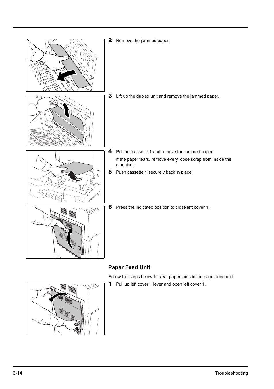 Paper feed unit, Paper feed unit -14 | Kyocera KM-2540 User Manual | Page 96 / 119