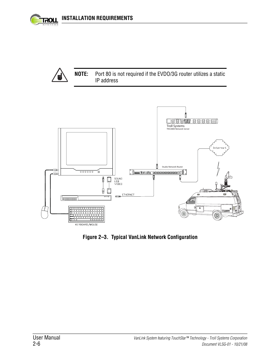Figure 2-3. typical vanlink network configuration | Kyocera VLSG-01 User Manual | Page 28 / 41