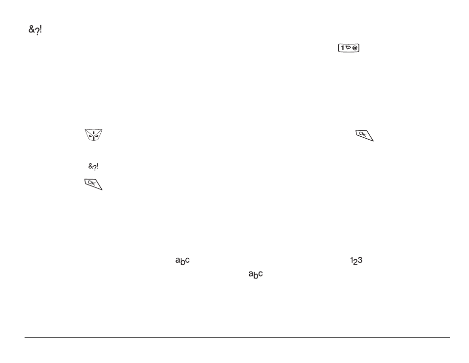 Entering symbols, Changing modes | Kyocera BLADE 82-K5483-1EN User Manual | Page 61 / 143