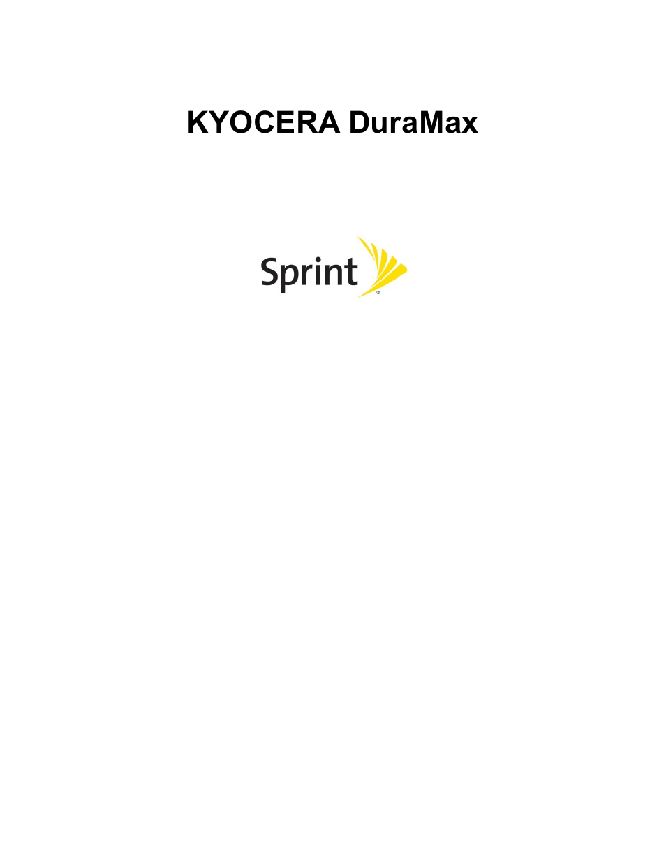 Kyocera DuraMax User Manual | 143 pages