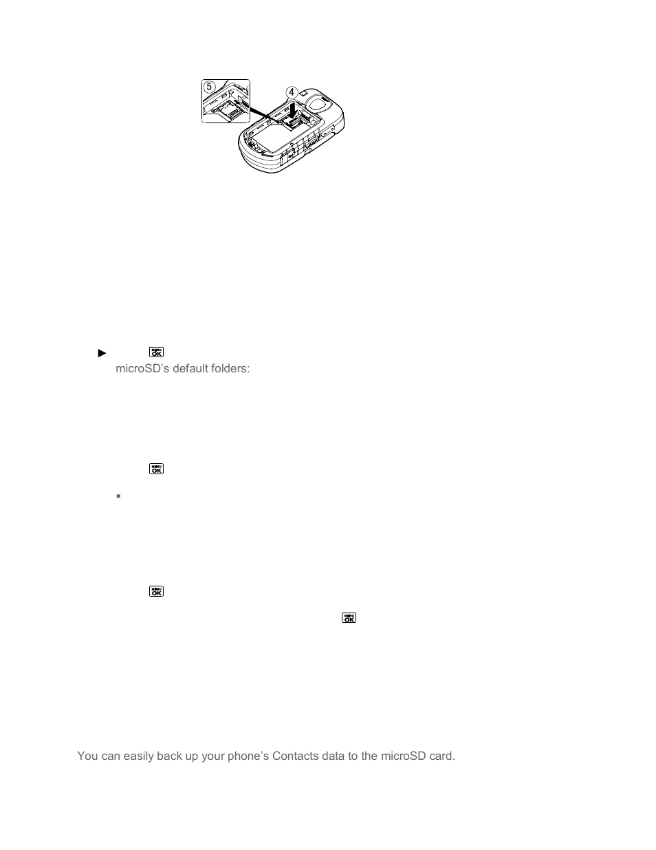 Microsd card settings | Kyocera DuraMax User Manual | Page 105 / 143