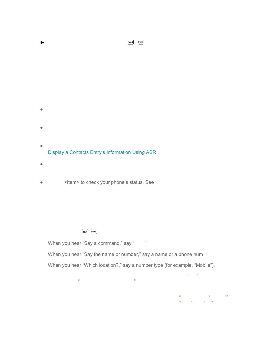 Make a voice call using asr | Kyocera DuraMax User Manual | Page 109 / 143