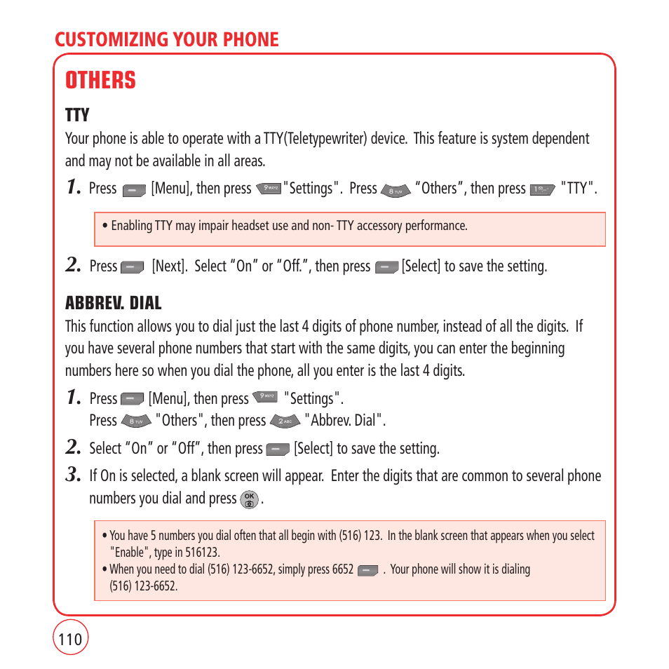 Others, Customizing your phone | Kyocera VM1450 User Manual | Page 110 / 148
