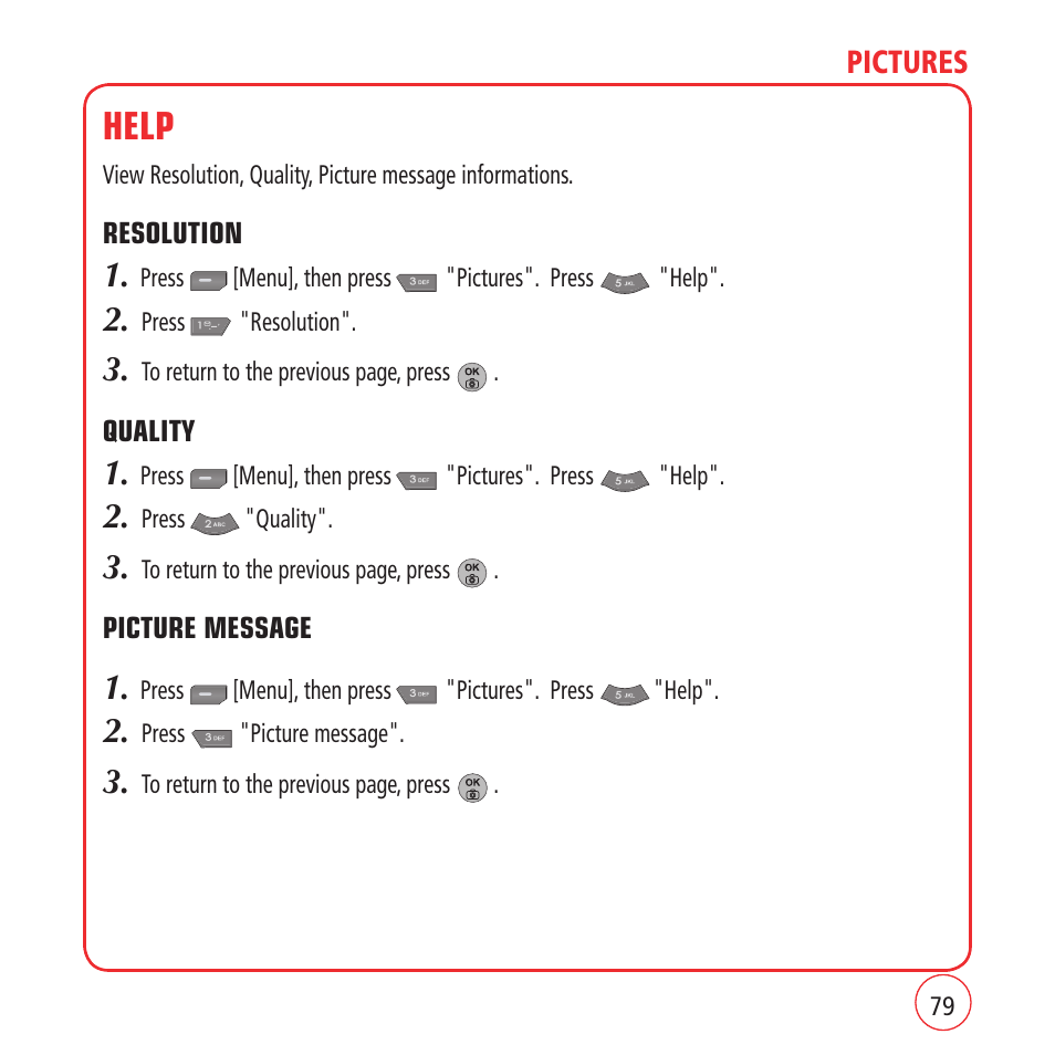 Help | Kyocera VM1450 User Manual | Page 79 / 148