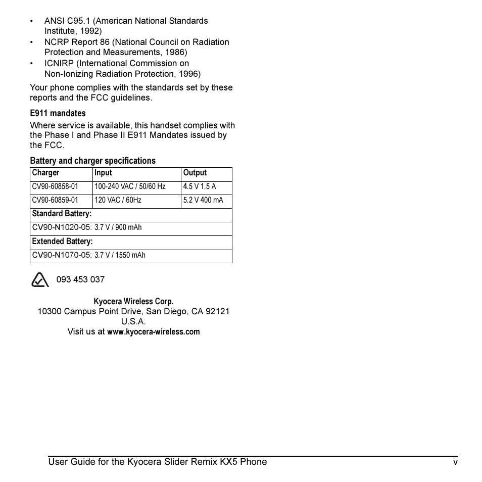 Kyocera KX5 User Manual | Page 5 / 80