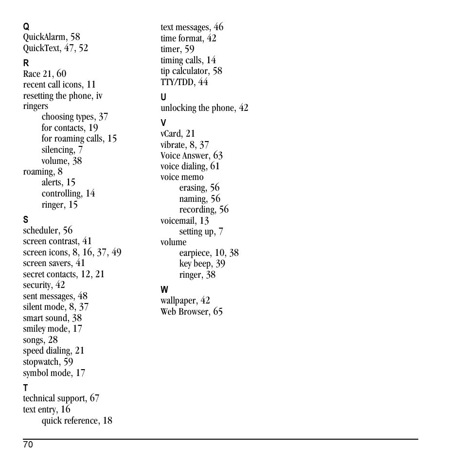 Kyocera KX5 User Manual | Page 78 / 80