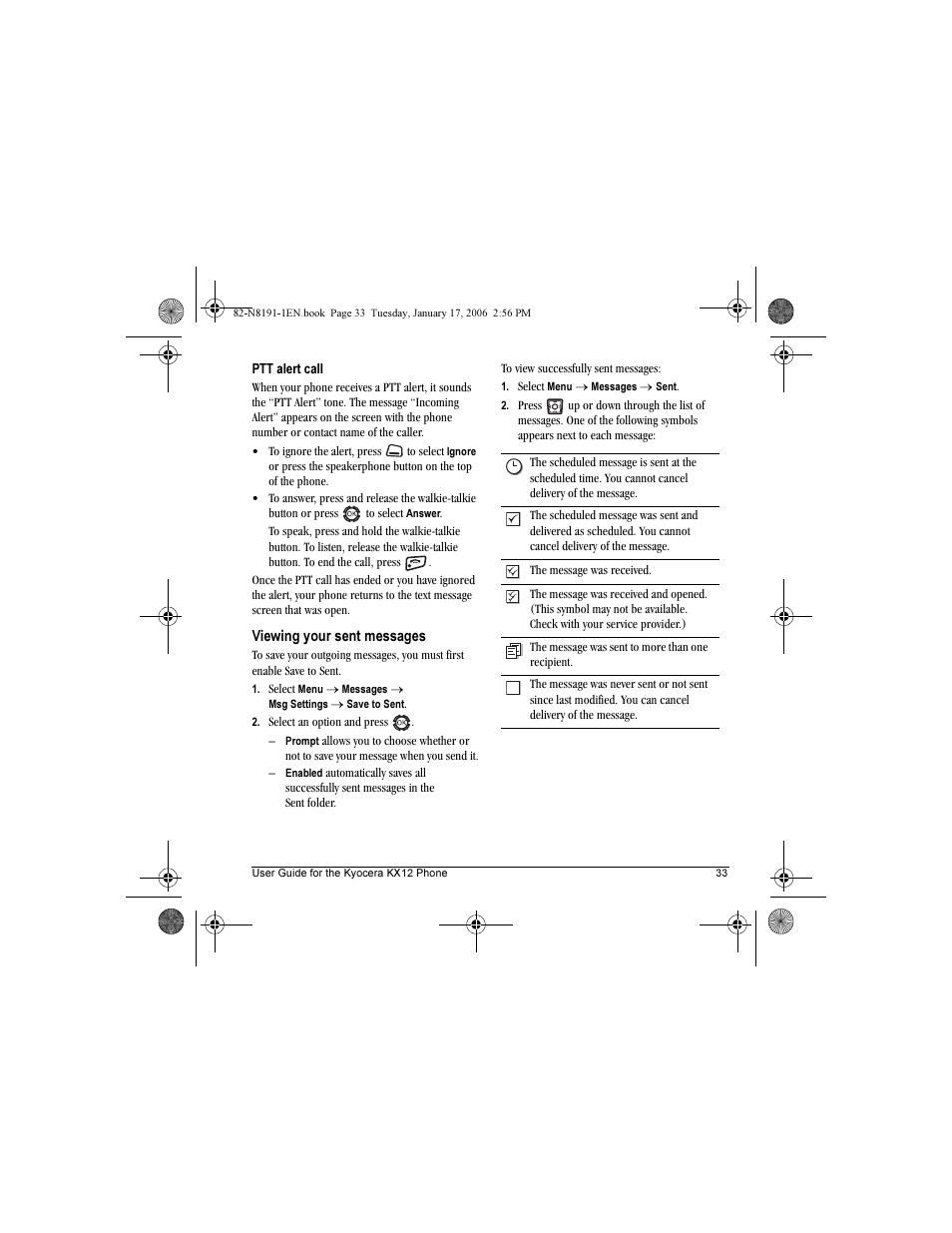 Kyocera KX12 User Manual | Page 41 / 72