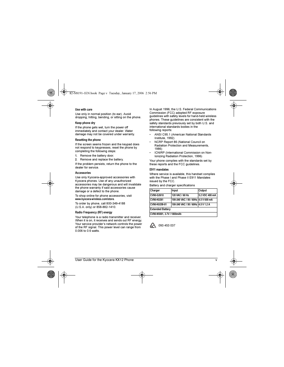 Kyocera KX12 User Manual | Page 5 / 72