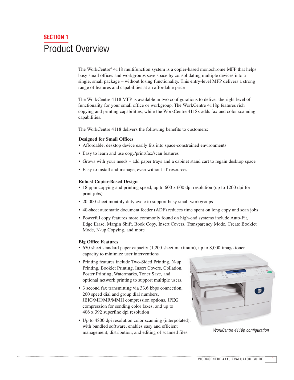 Product overview | Kyocera 4118 User Manual | Page 3 / 16