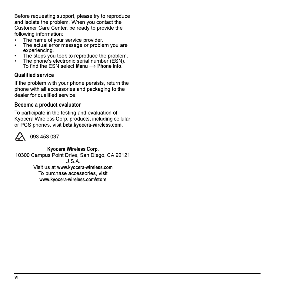 Kyocera Prisma KX17 User Manual | Page 6 / 48