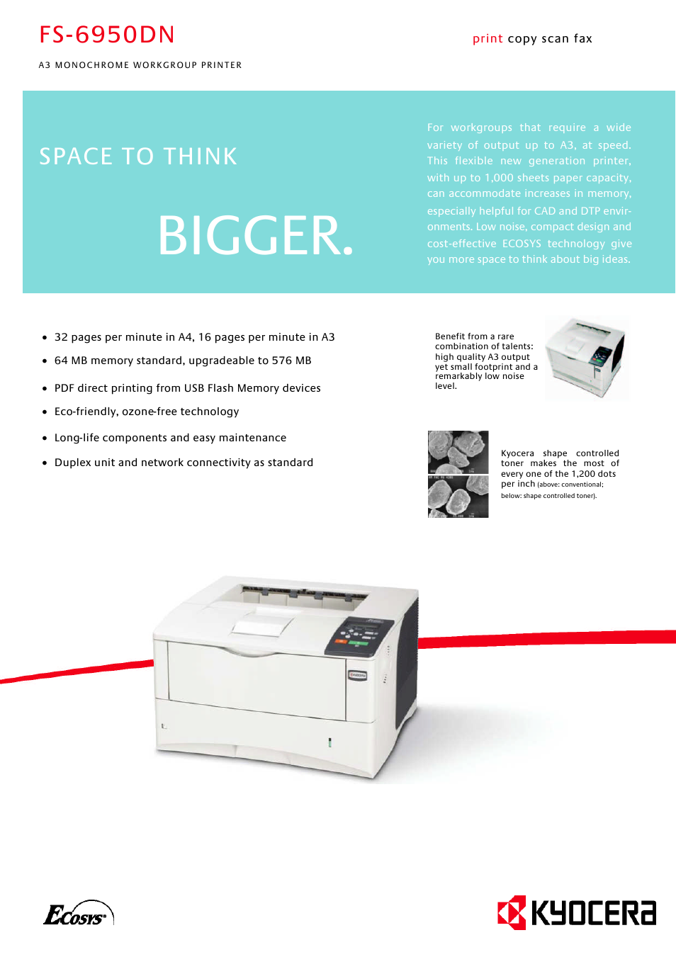 Kyocera FS-6950DN User Manual | 2 pages