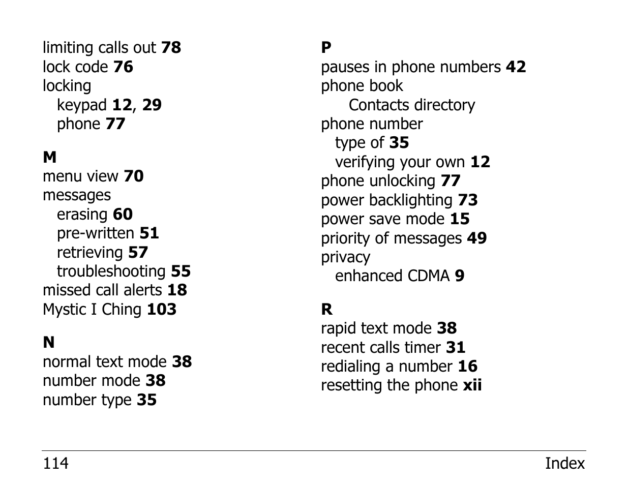 Kyocera Phone 2235 User Manual | Page 134 / 136