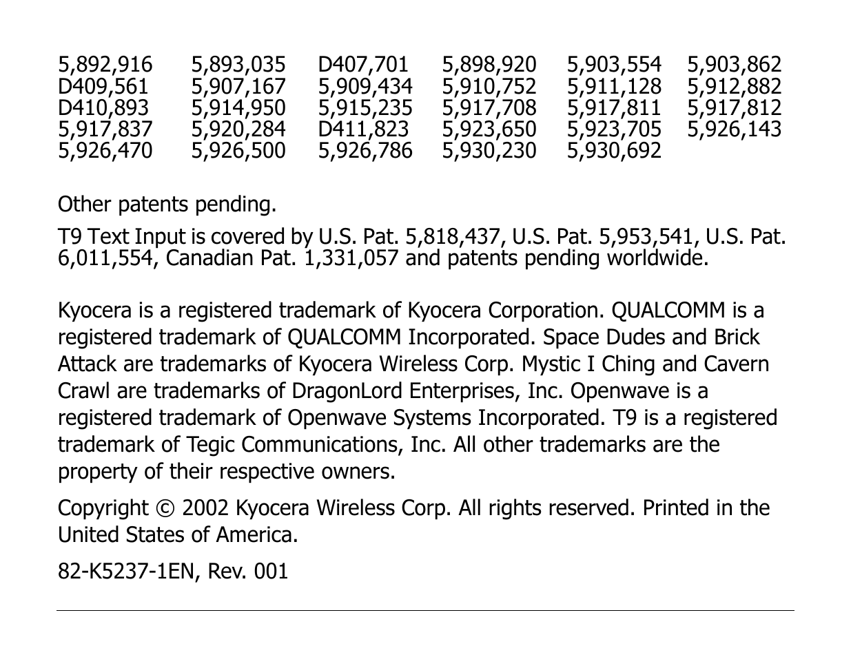 Kyocera Phone 2235 User Manual | Page 4 / 136