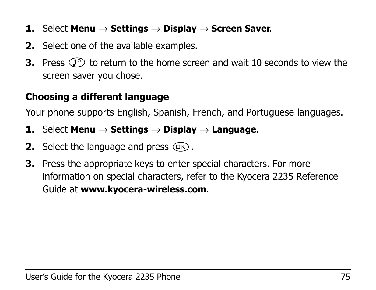 Kyocera Phone 2235 User Manual | Page 95 / 136