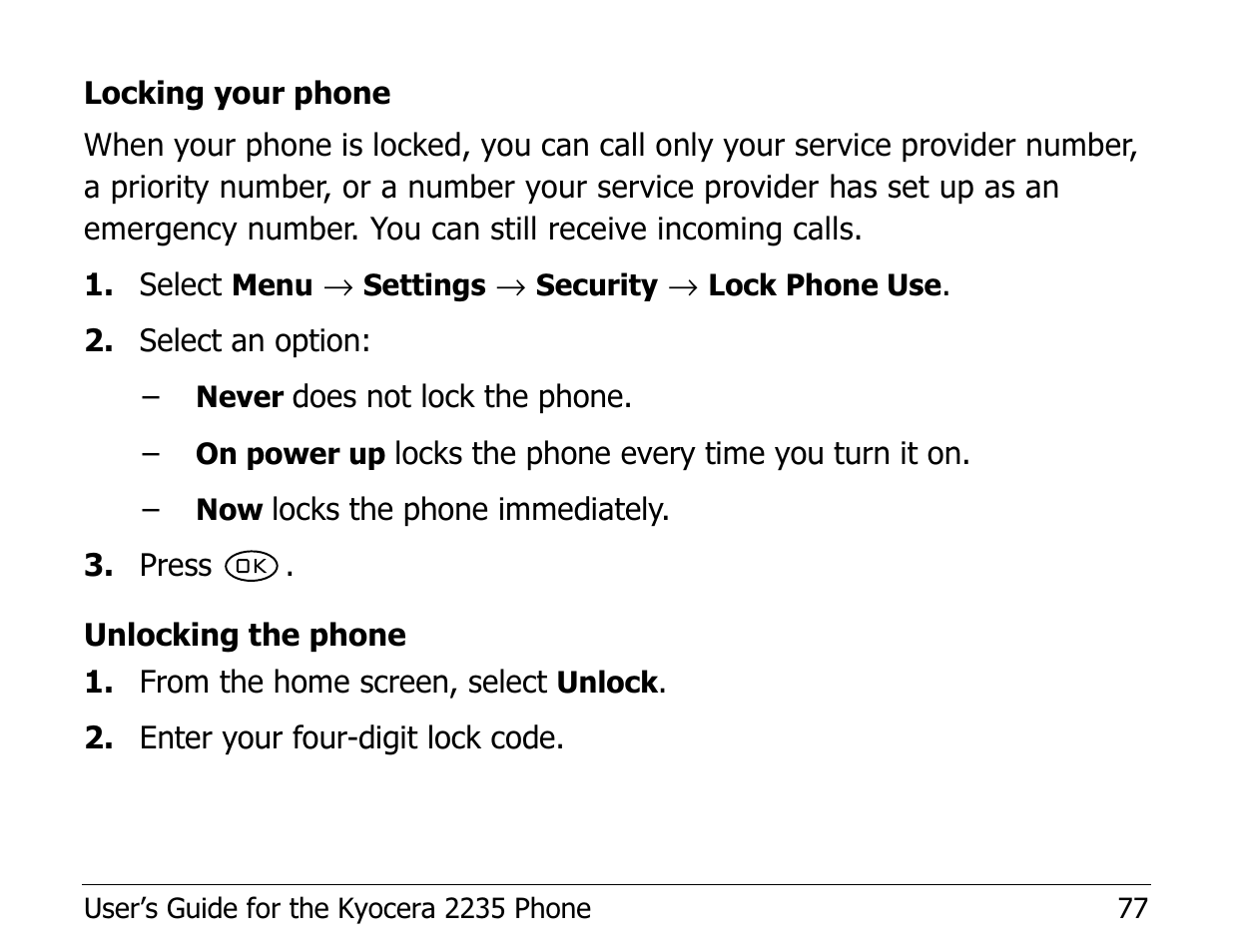 Kyocera Phone 2235 User Manual | Page 97 / 136