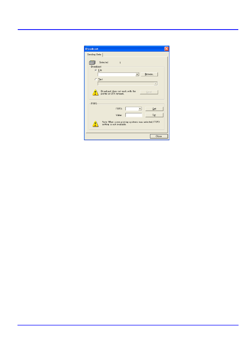 Frpo parameter setting | Kyocera KM-NET User Manual | Page 53 / 64