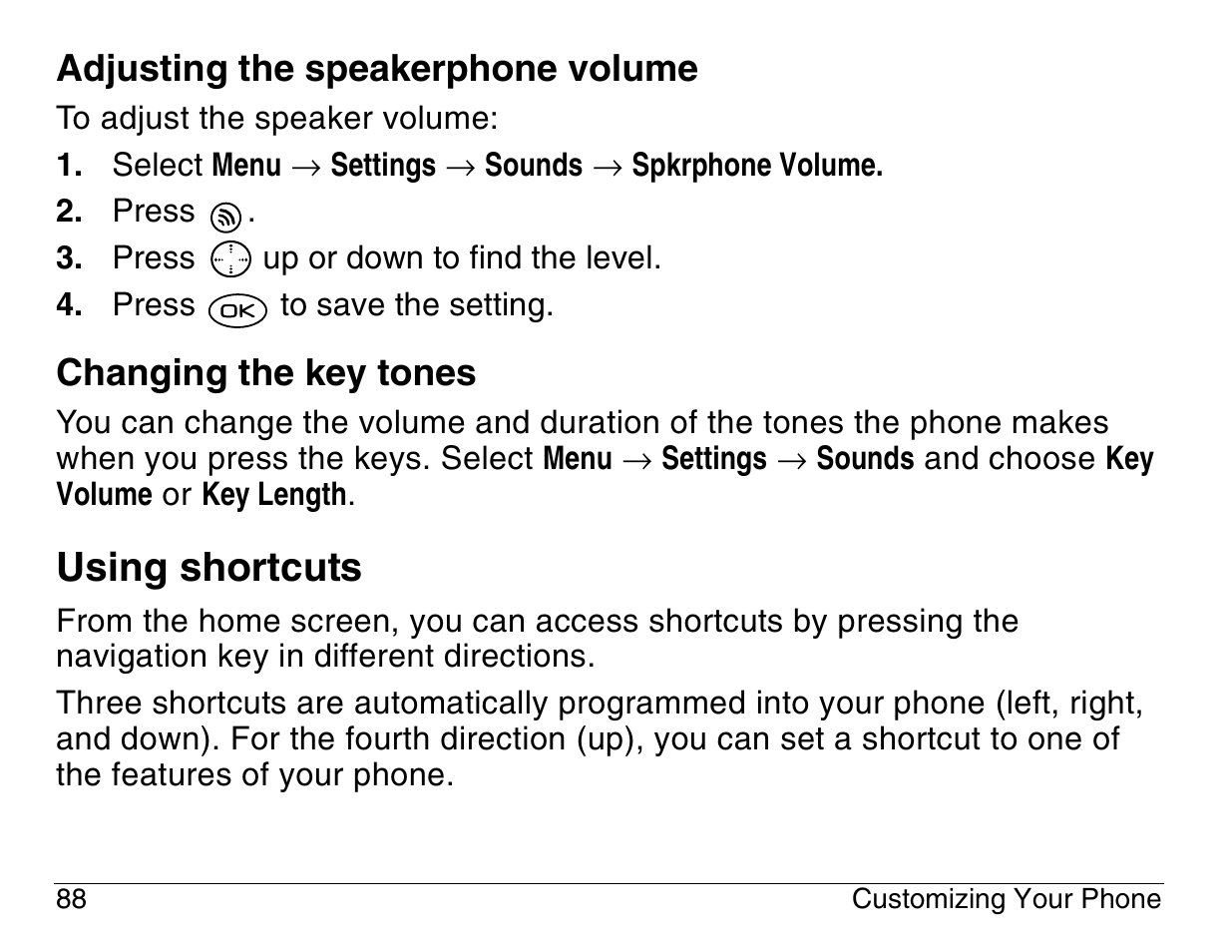 Using shortcuts | Kyocera 3200 series User Manual | Page 106 / 155