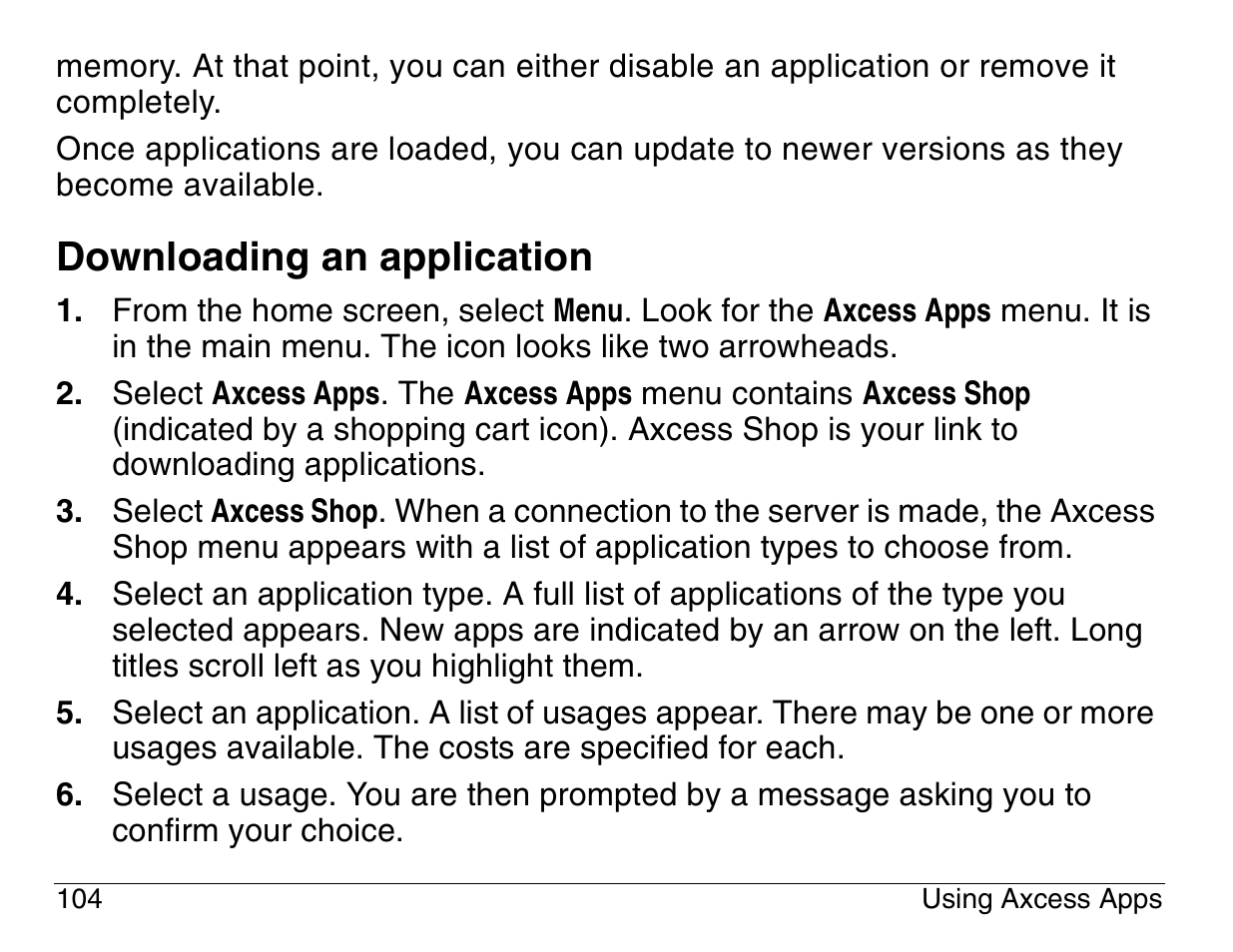 Downloading an application | Kyocera 3200 series User Manual | Page 122 / 155