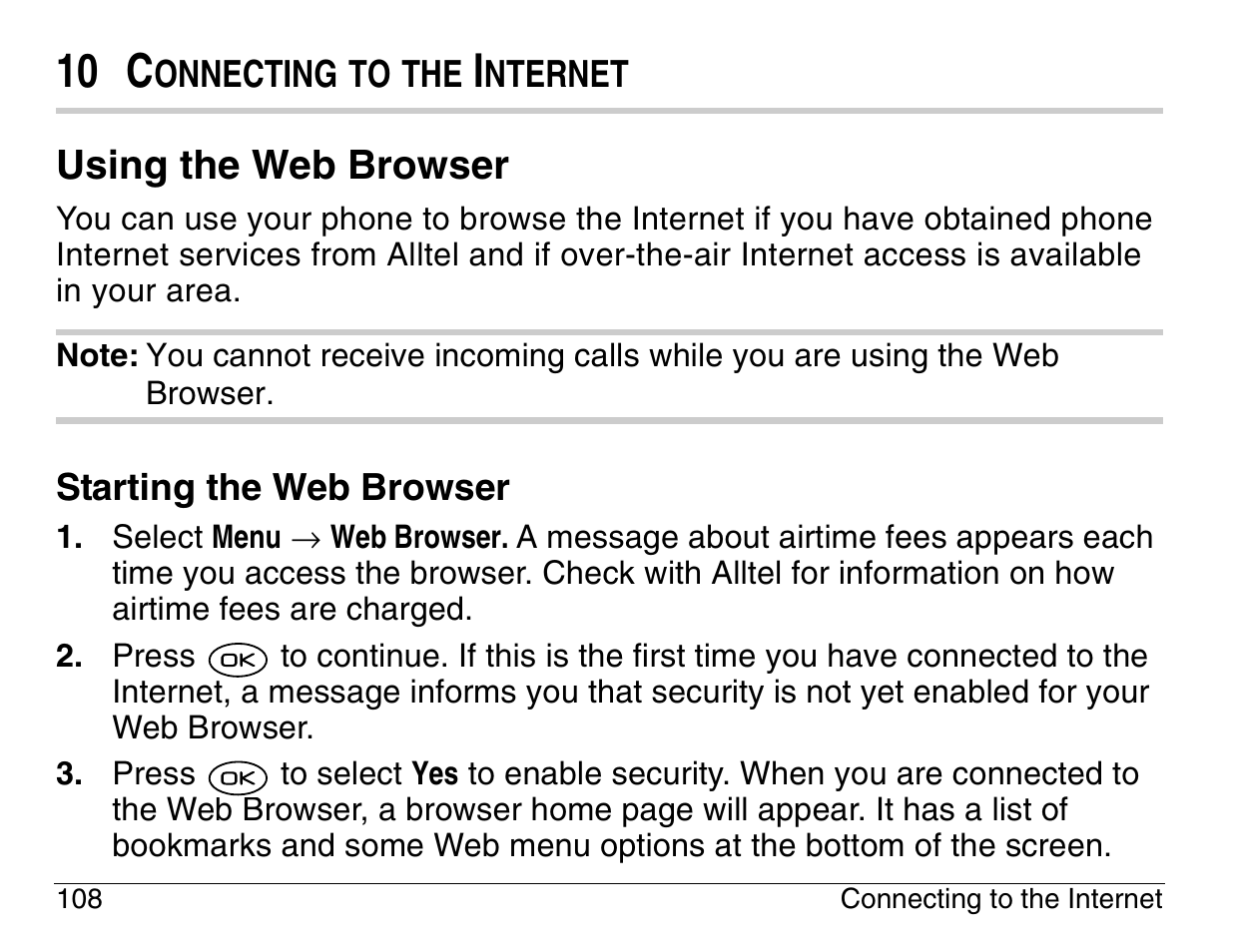 10 c, Using the web browser | Kyocera 3200 series User Manual | Page 126 / 155