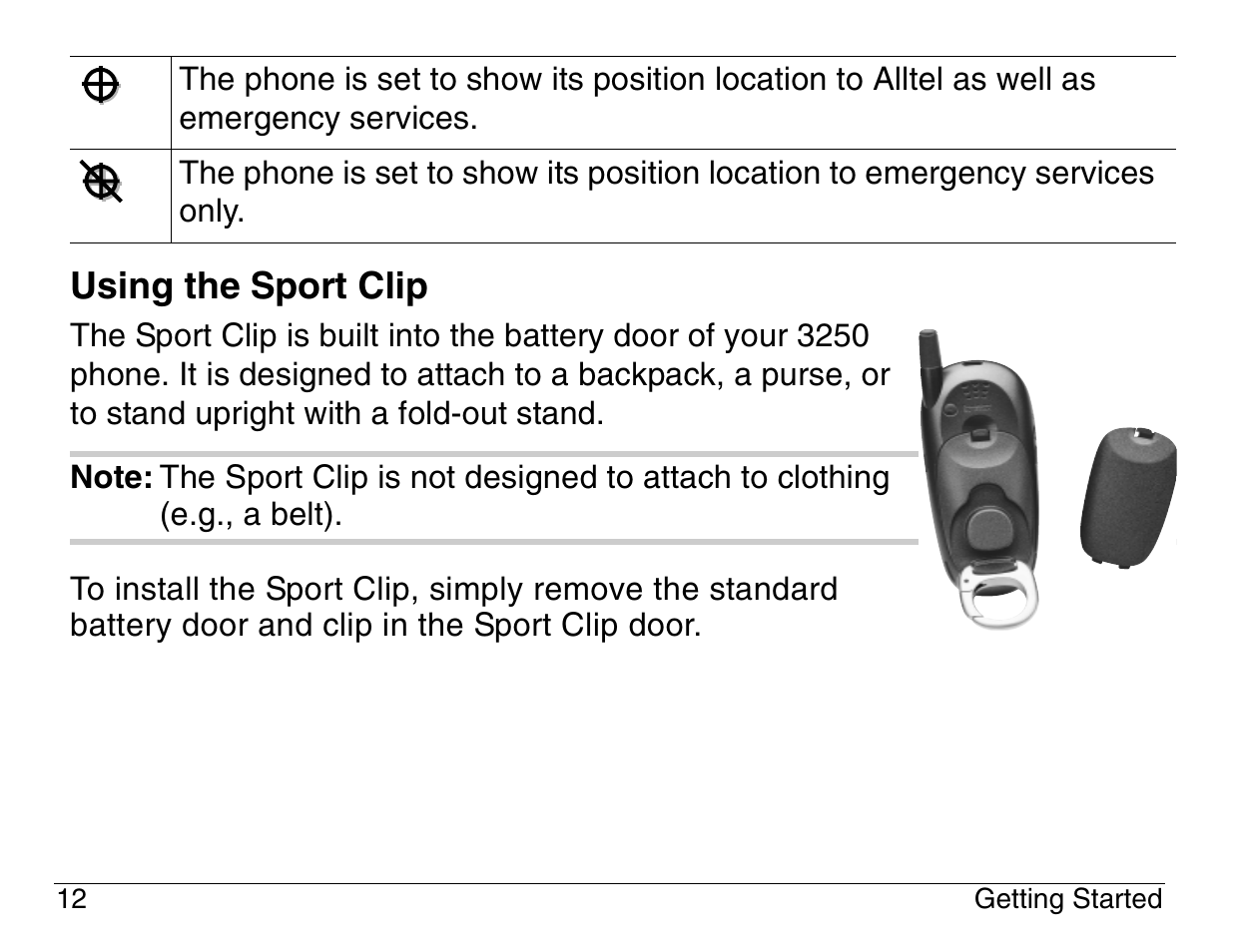 Using the sport clip | Kyocera 3200 series User Manual | Page 30 / 155