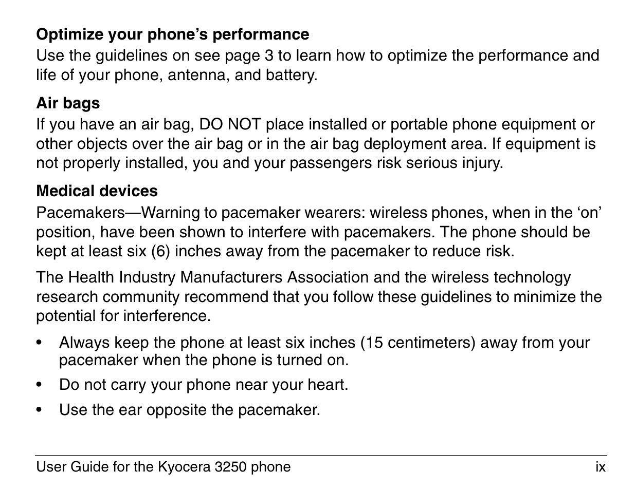 Kyocera 3200 series User Manual | Page 9 / 155