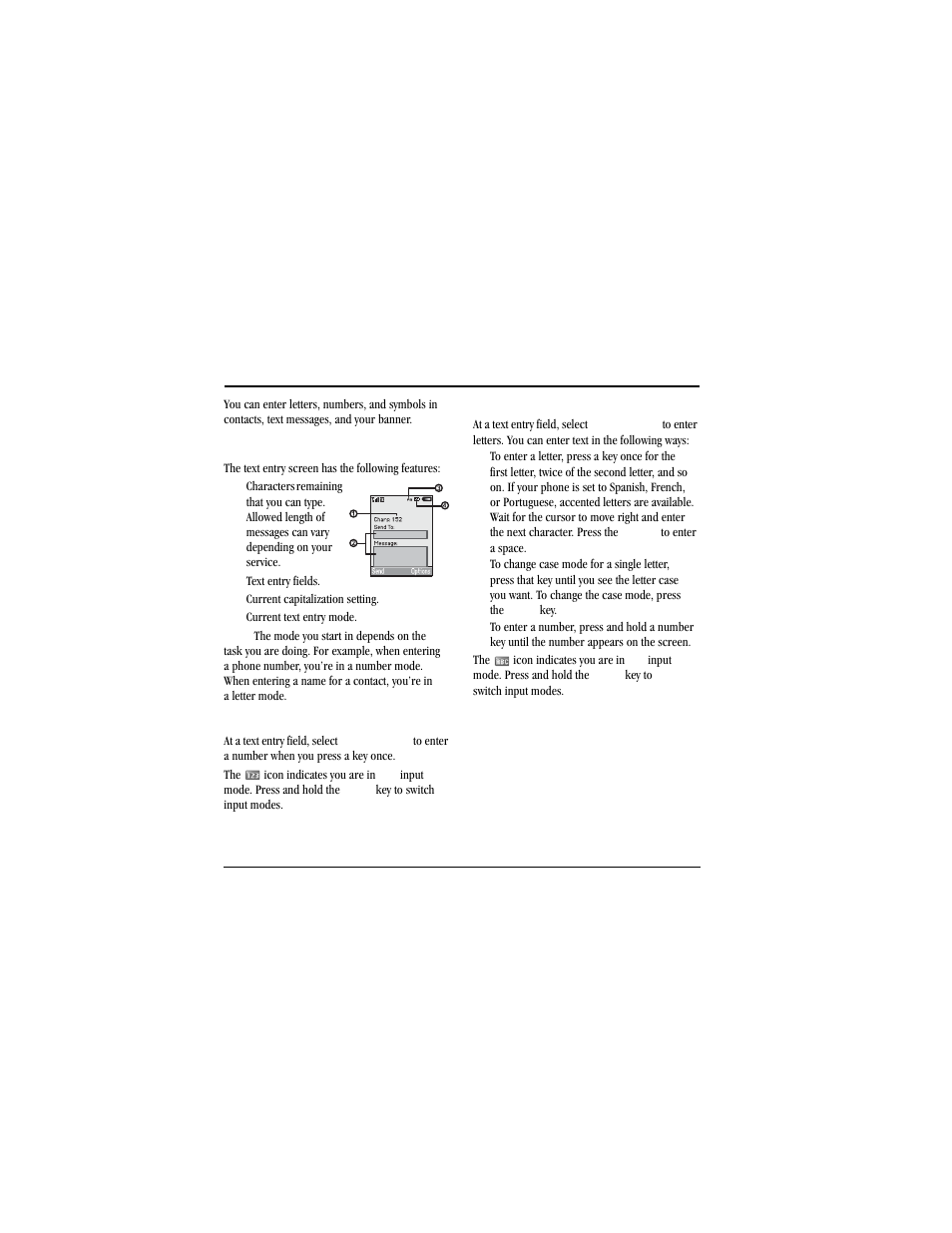 Text entry, Text entry modes | Kyocera Jax S1300 User Manual | Page 16 / 68