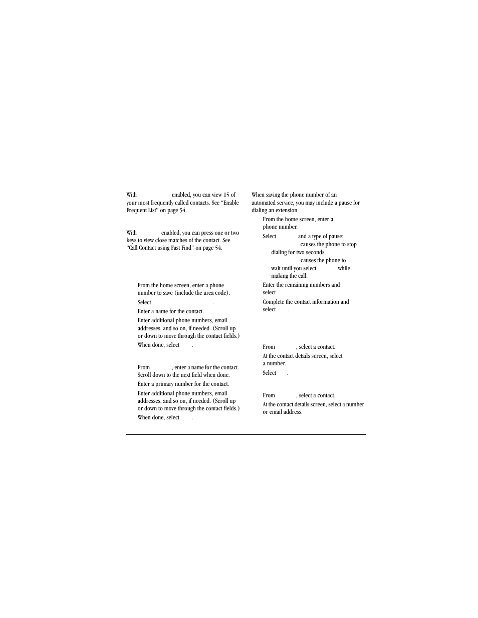 Add contacts, Use contacts | Kyocera Jax S1300 User Manual | Page 35 / 68