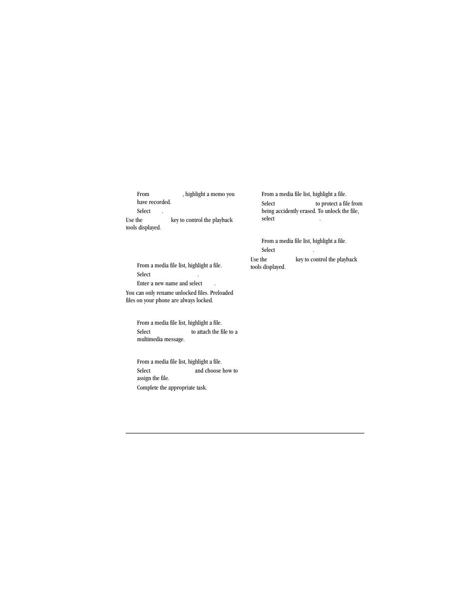 Media file options | Kyocera Jax S1300 User Manual | Page 41 / 68
