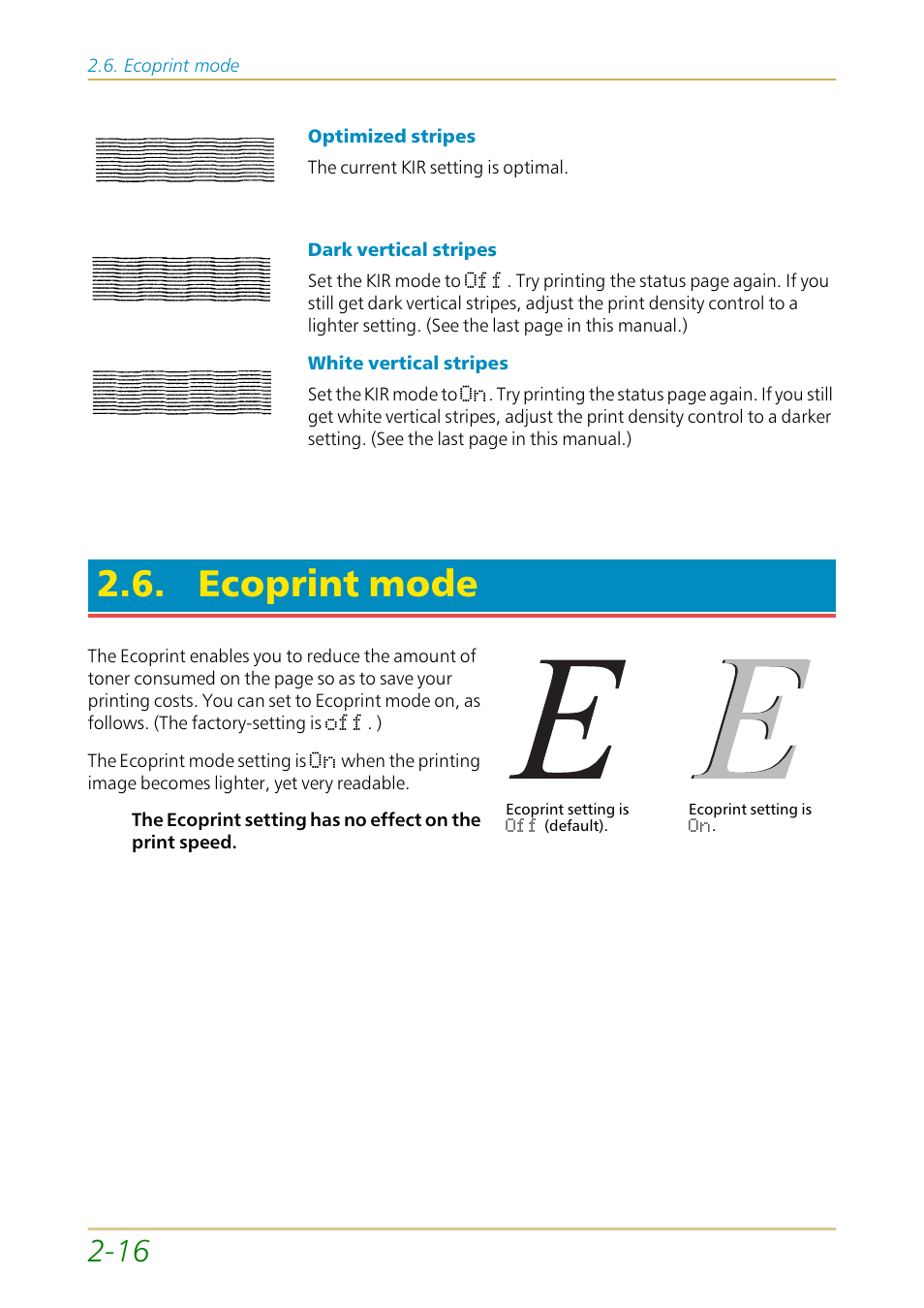 Ecoprint mode | Kyocera FS-1700 User Manual | Page 63 / 154