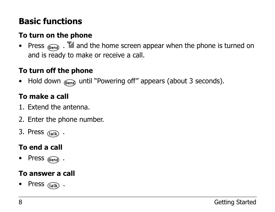 Basic functions | Kyocera 2255 User Manual | Page 22 / 110